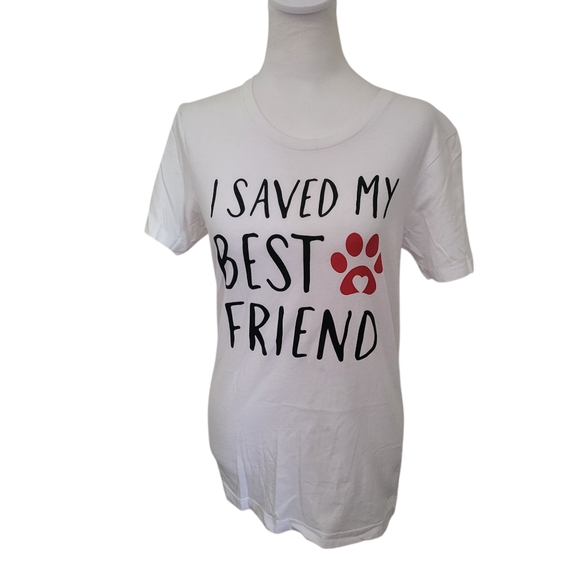 Bobs by Sketchers Rescue Tee White sz S - Picture 4 of 4